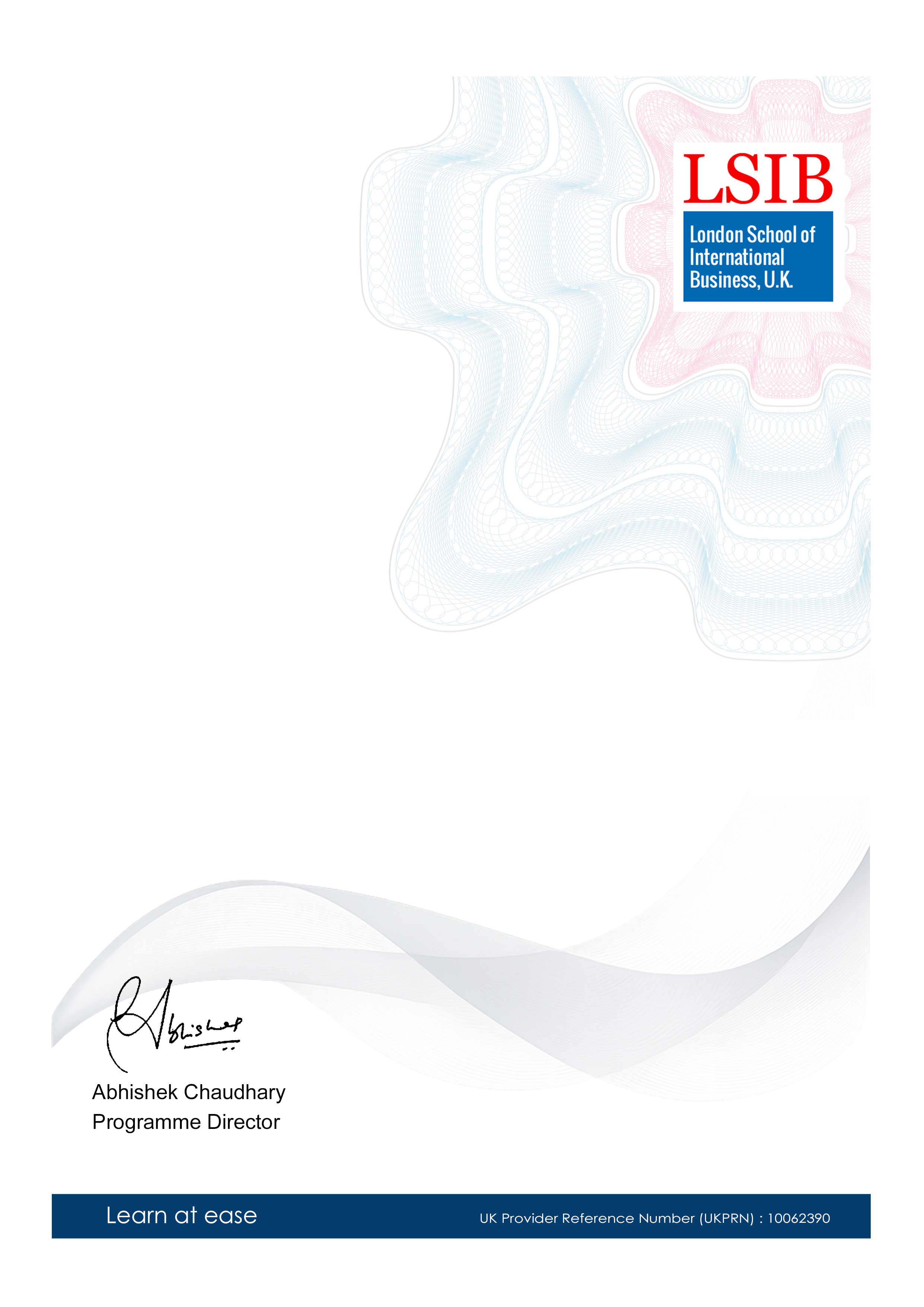 Sample Certificate Background